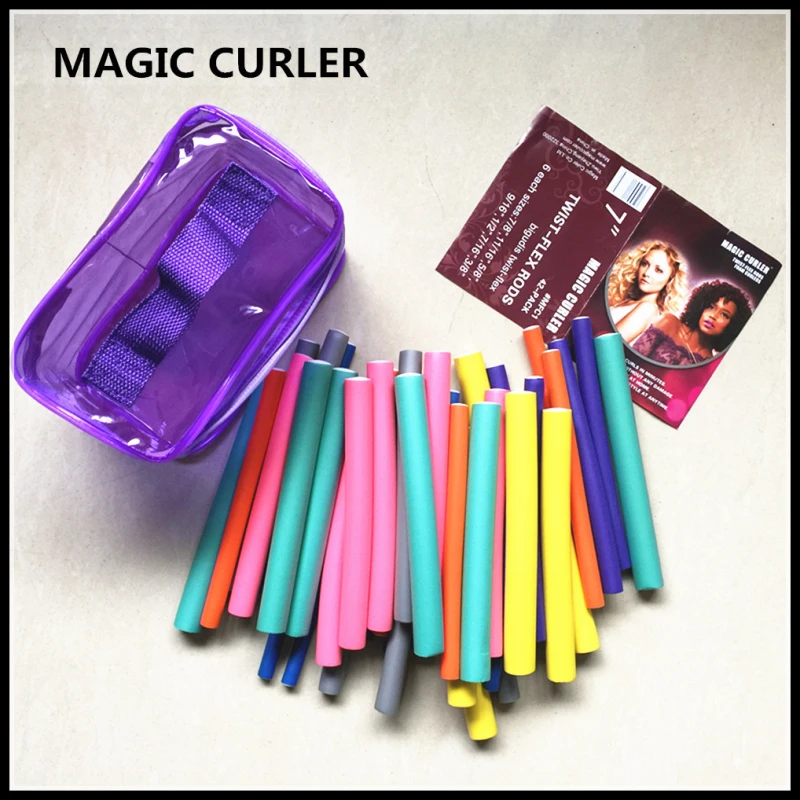 DinoragLot Soft Hair Curler Roller Curl Bendy Rollers DIY Sponge Curling Tool Styling