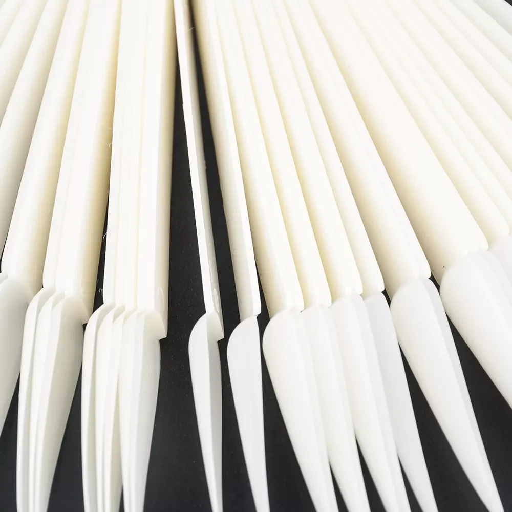 

160/40 Pcs False Nail Art Polish Gel Art Tip Sample Practice Display Fan Swatch Holder White Transparent Nail Art Color Card