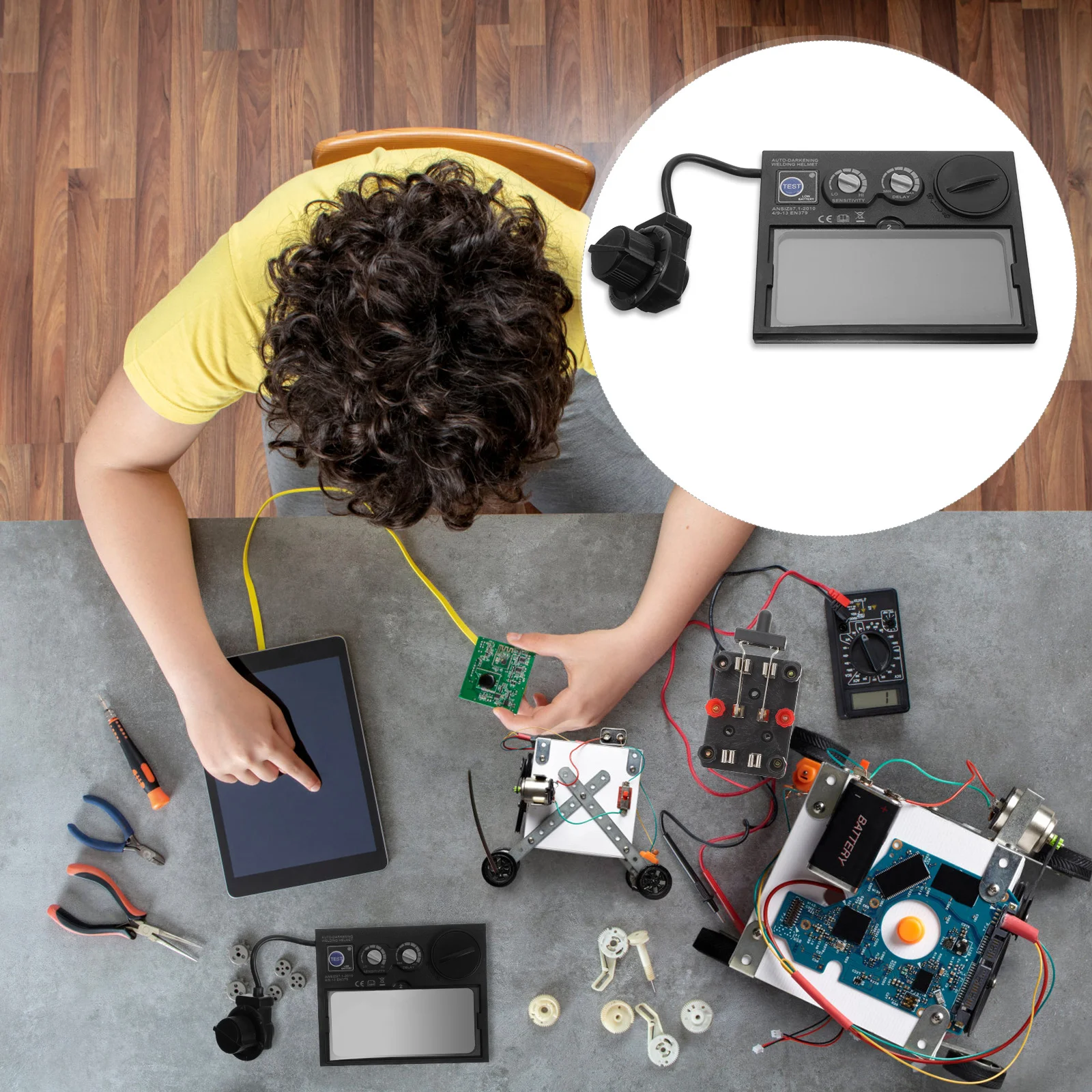 

Welder Mask Chameleon Welding Lens Auto Darkening Lenses Replacement Cover Protective Equipment Face