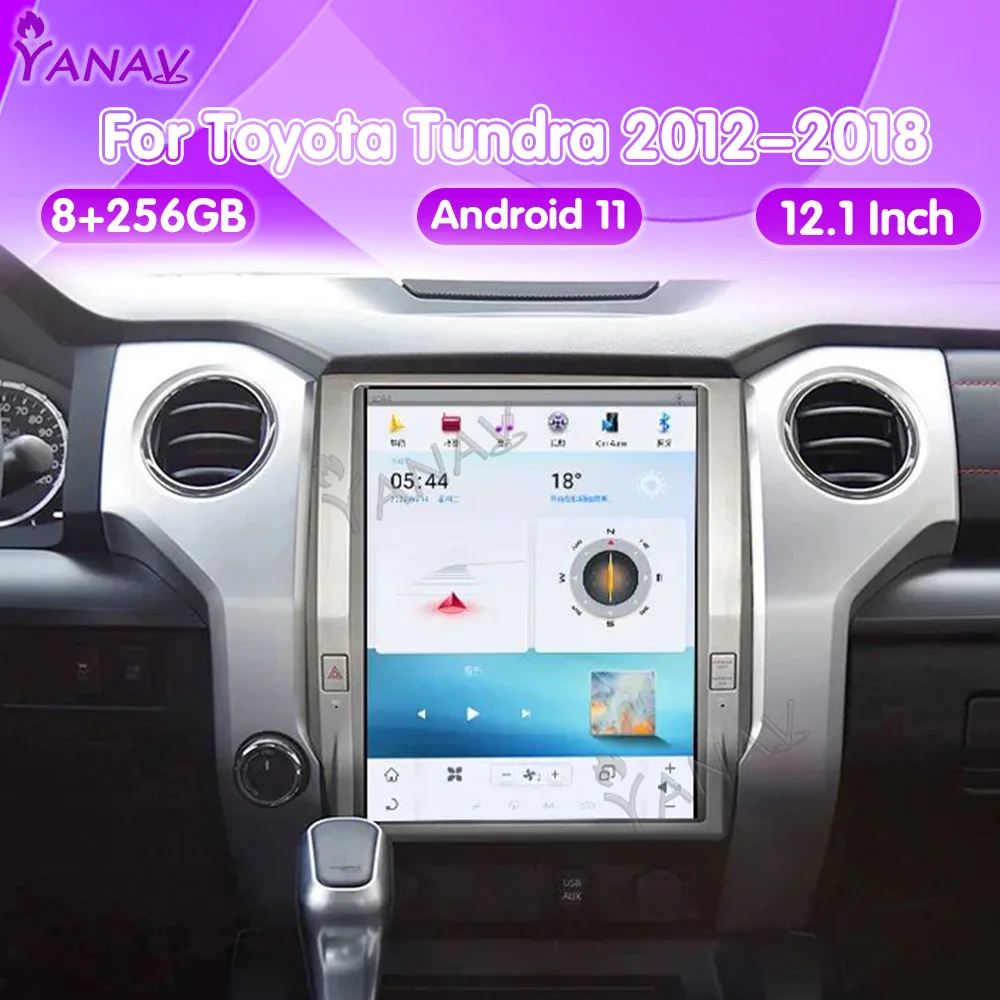 

Android Car Radio For Toyota Tundra 2012-2018 Auto 4G WIFI GPS Navigation Multimedia Player Carplay Stereo Head Unit