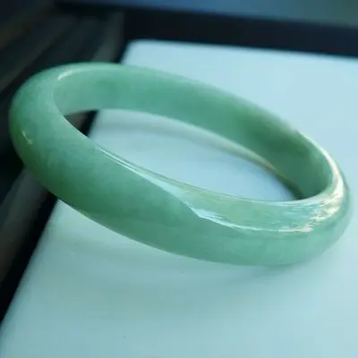 

zheru Jewelry Natural light green Myanmar Jade 54mm-62mm bracelet Princess jewelry bracelet is the best gift for your girlfriend