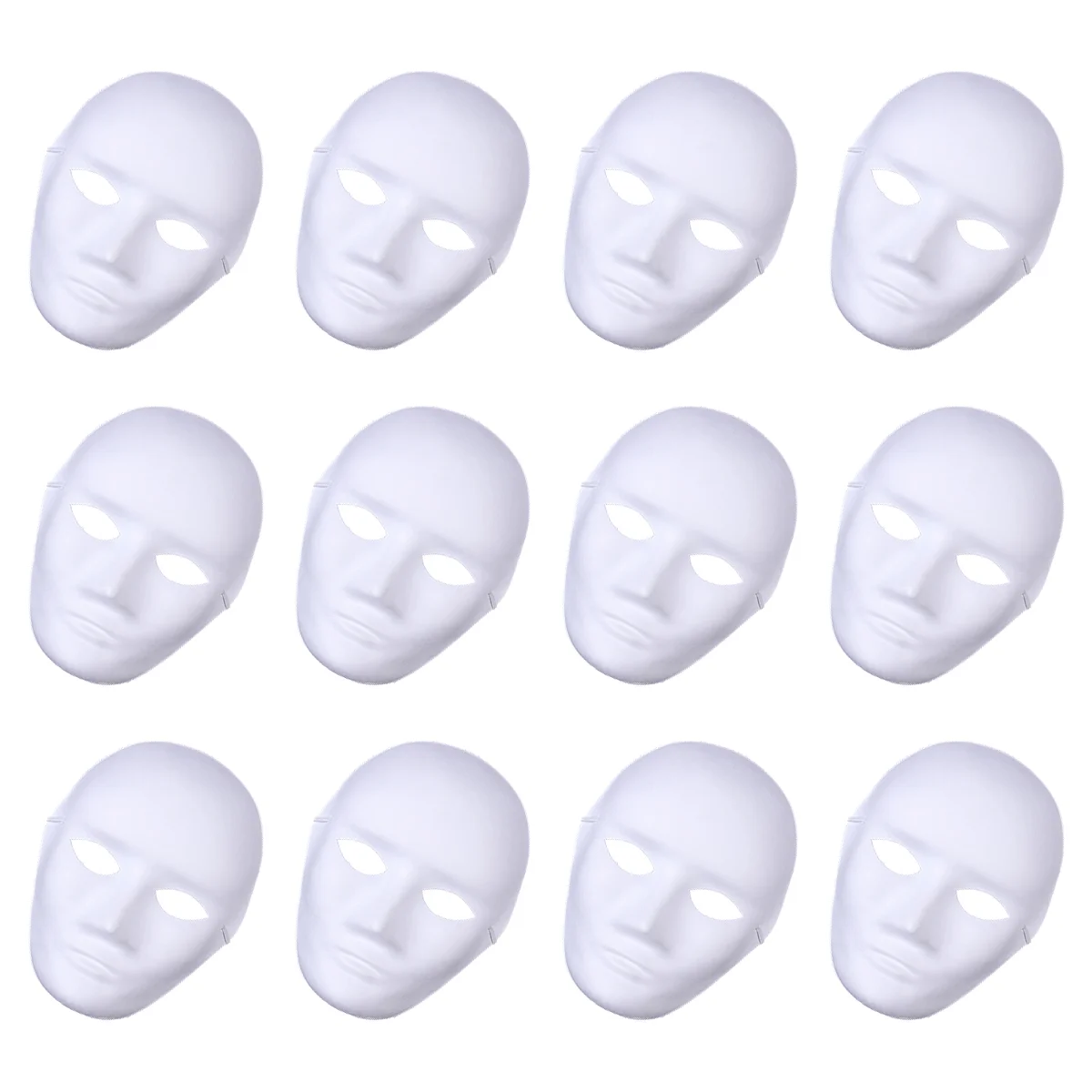 

White Paper Mache Diy Full Panitable Blank Masquerade Party Decor