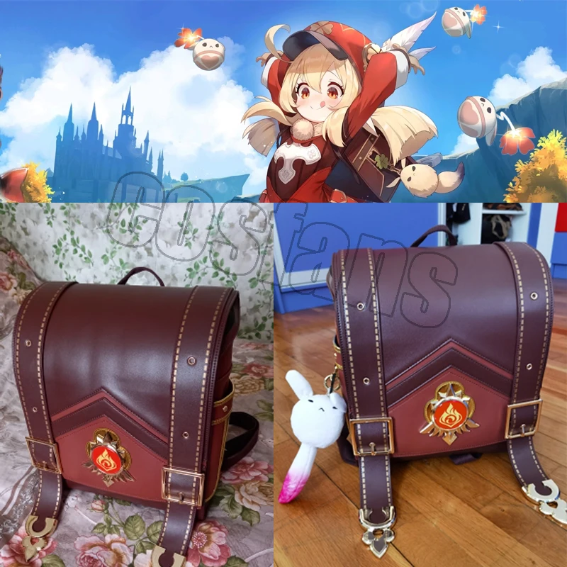 

Аниме игра Genshin Impact Klee Spark Knight Cute Project Klee рюкзак сумка на плечо сумка Loli Косплей Genshin Prop Хэллоуин подарок