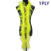 1 layer natural ostrich feather boa scarf 2 meters soft warm and comfortable wedding party dress decoration diy feather crafts
