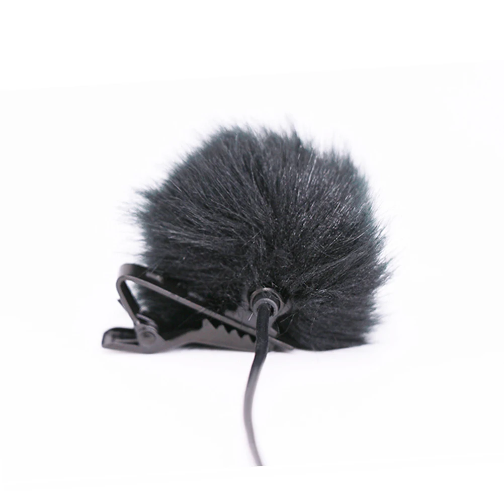 

Microphone Windscreen Fleece Universal Lavalier Microphone Furry Windscreen Fur Windshield Wind Muff Soft for Sony Rode