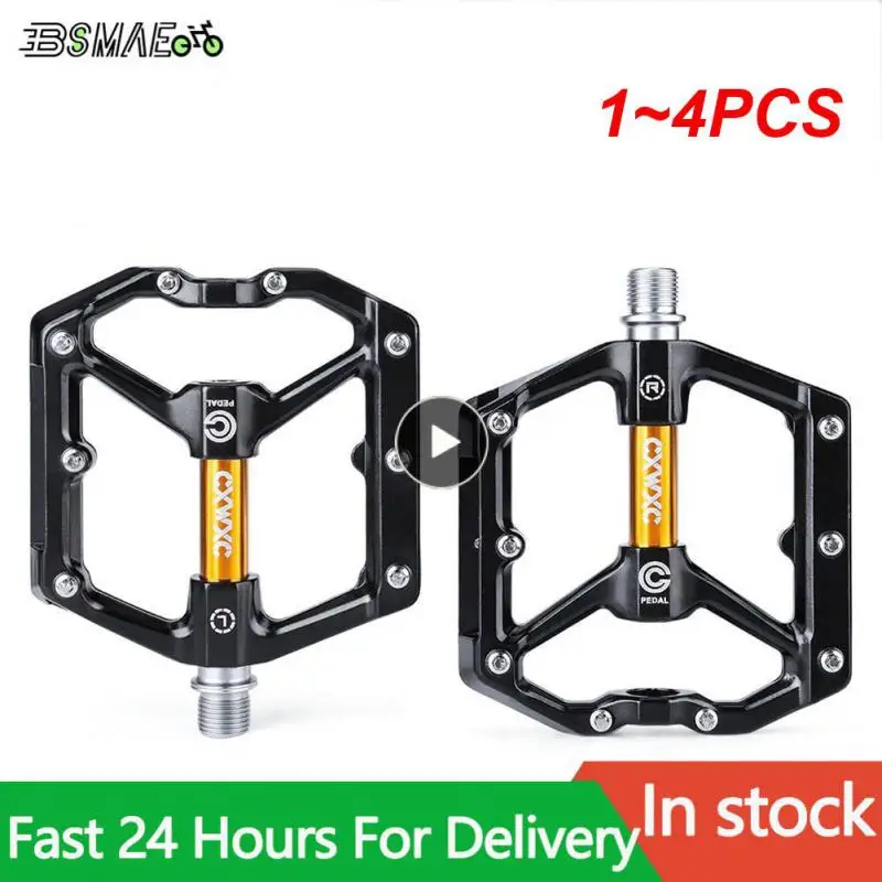 

1 ~ 4 шт. Светоотражающие педали, ультралегкие алюминиевые герметичные подшипники, дорожные педали для Bmx Mtb, Нескользящие водонепроницаемые педали