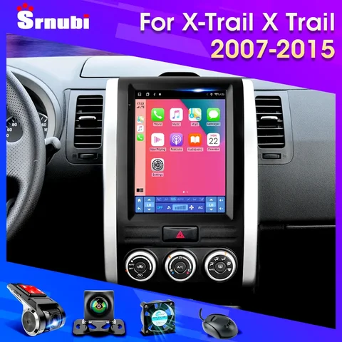 Автомагнитола для Nissan X-Trail 2 T31 MX6 2007-2015, Android 11, 2DIN, Carplay, мультимедийный стерео-плеер с динамиками 9,7