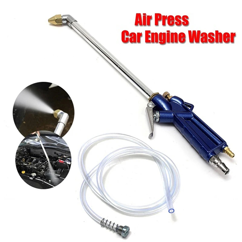 

1set Air Power Siphon Engine Oil Water Cleaner Gun Cleaning Degreaser Pneumatic Tool With 120cm Siphon Hose