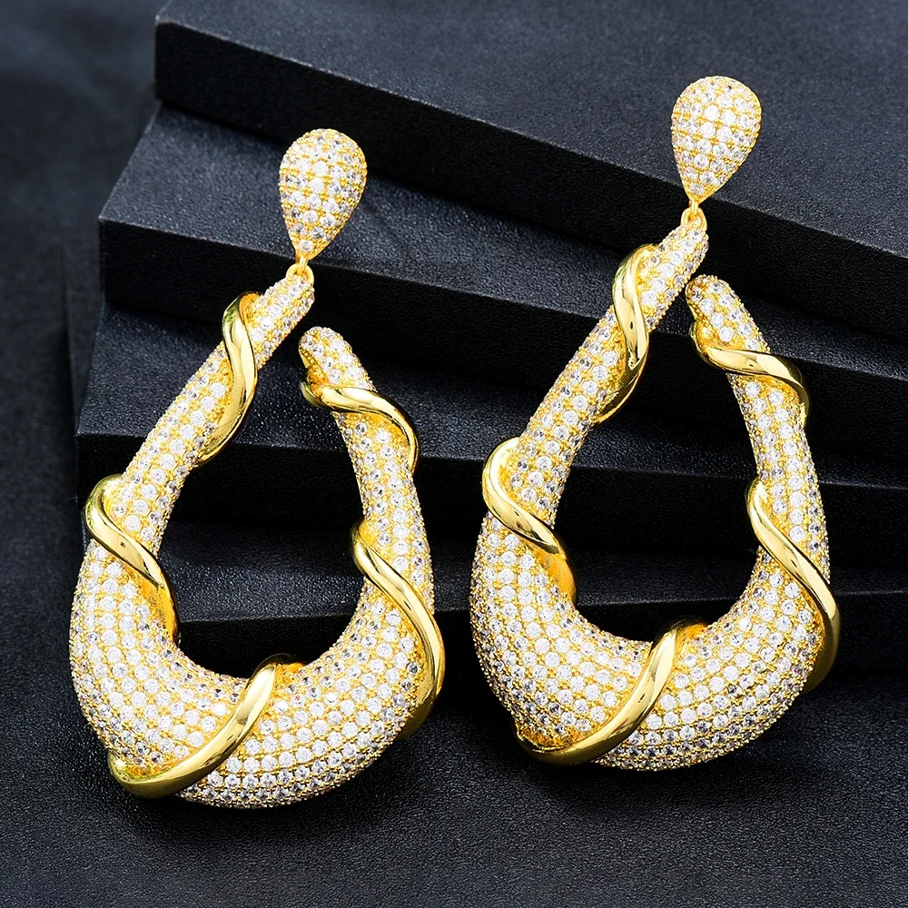 Kellybola Dubai Роскошные модные большие серьги в богемном стиле с длинным кулоном