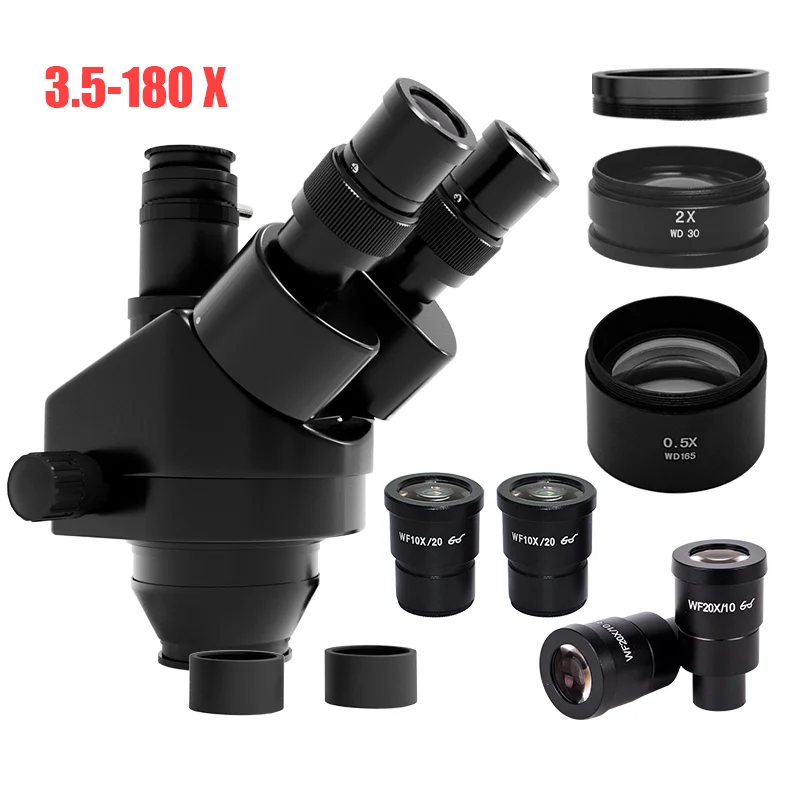 Kailiwei 7X-45X 3.5X-90X 180X Стереомикроскоп