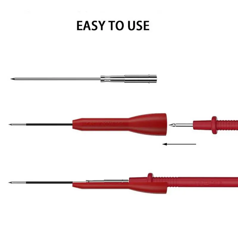 Тестовый щуп 2X мультиметр испытательный 1 мм тонкий наконечник игла для