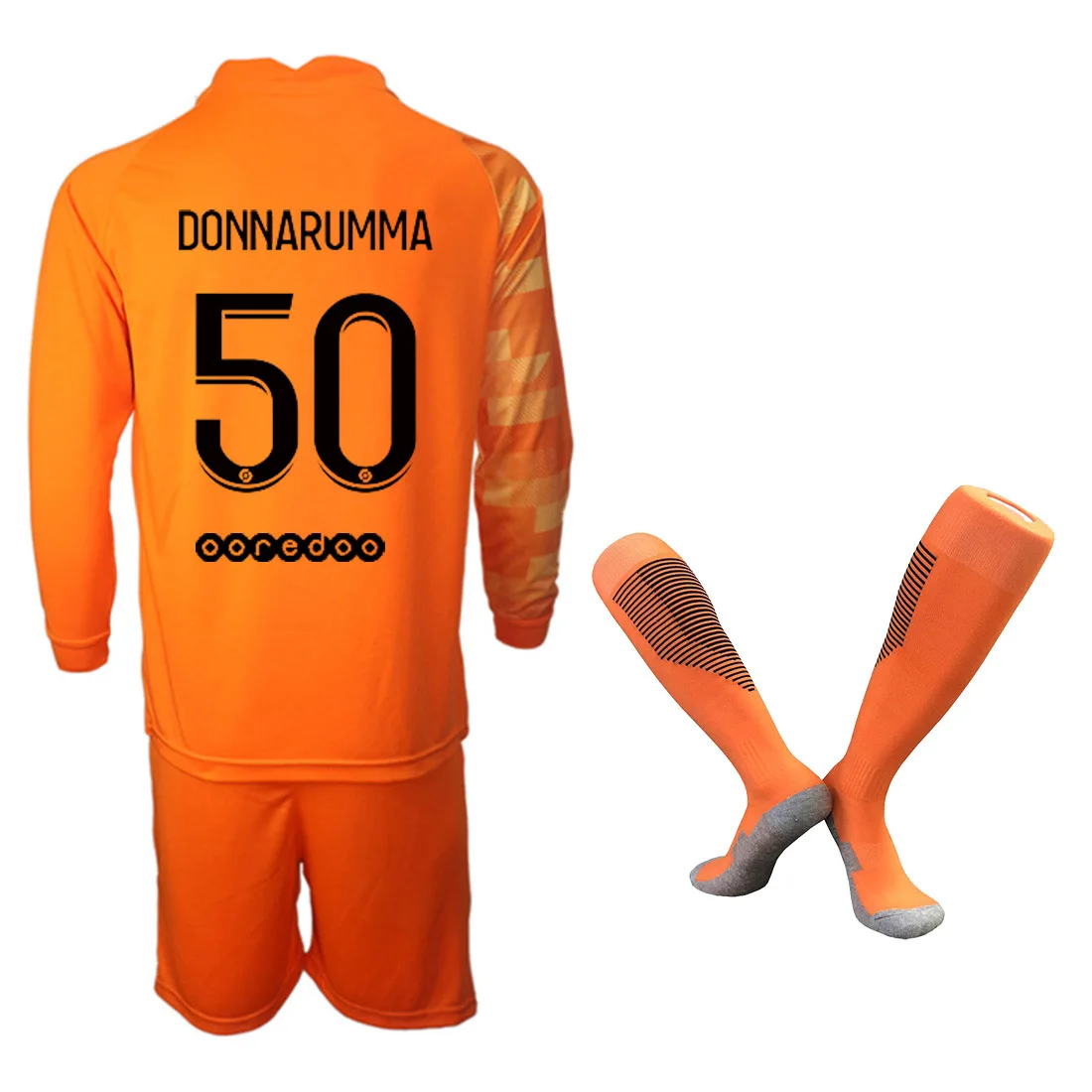 

Goalkeeper football jersey #50 DONNARUMMA men's youth kids jersey long-sleeved short-sleeved suit