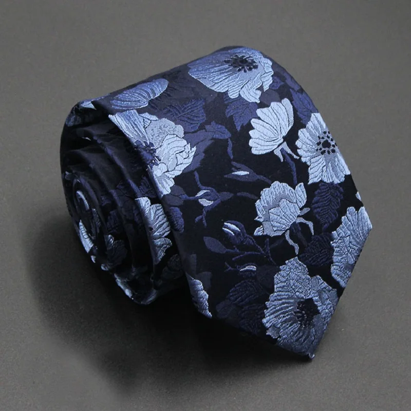 

Men's 100 Silk Tie Cravat jacquard Neckerchief Flora Necktie Blue Red Business Office Casual High density Waterproof
