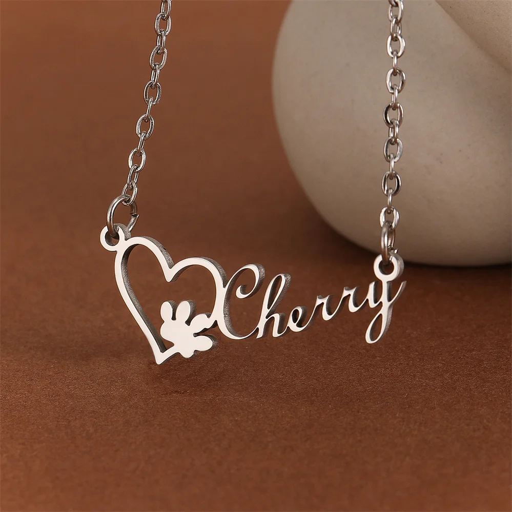 QIMING персонализированное имя ожерелья для женщин и девочек ювелирные изделия на