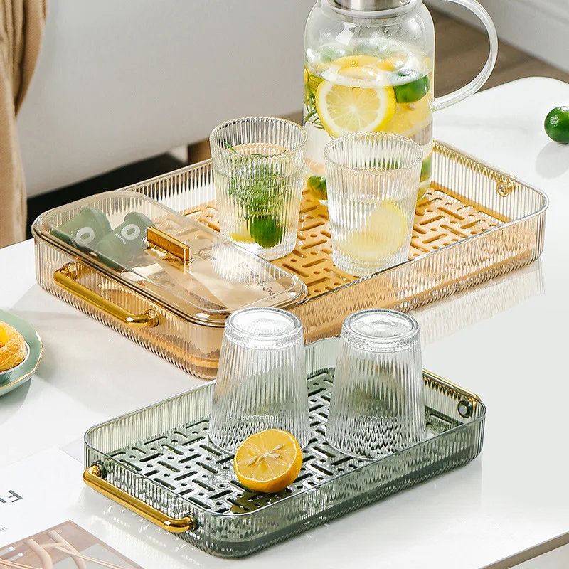 

Kitchen Organizer Cup Storage Tray Double Layer Dish Drainer Fruit Vegetable Water Drain Racks Washing Drying Rack Serving Plate