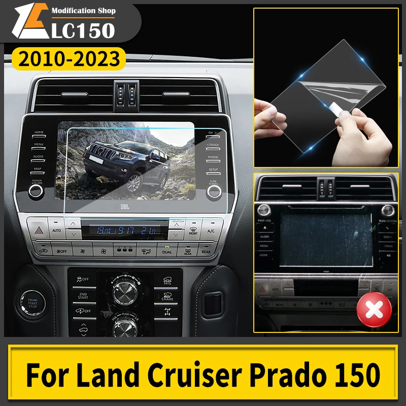 

For Toyota Land Cruiser Prado 150 120 Navigation Screen Tempered Film Multimedia Shield Protective Film Interior Modification
