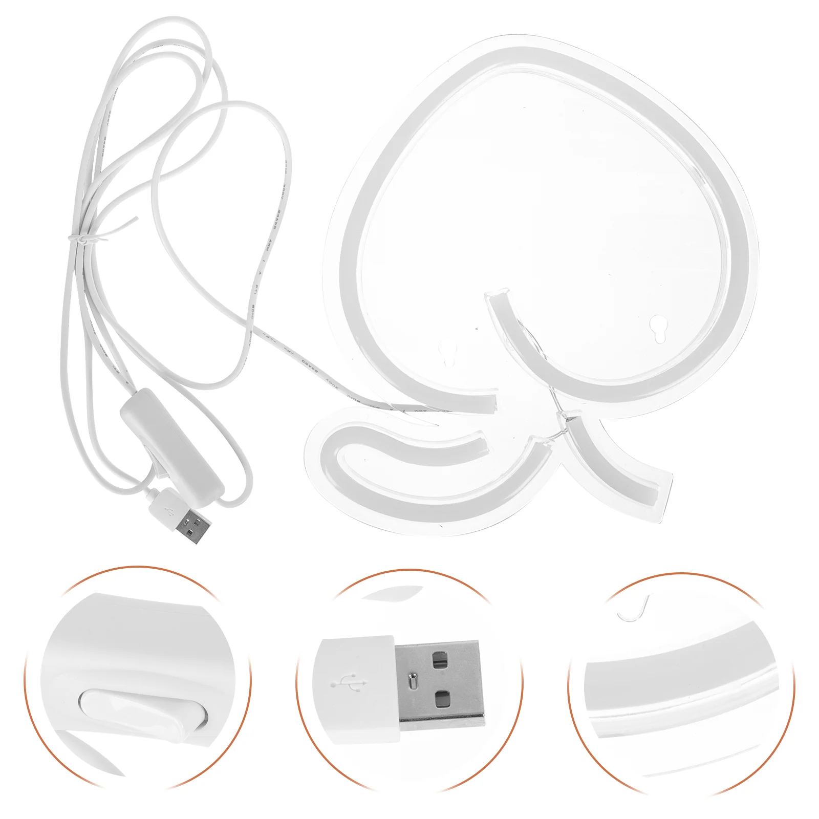 

Neon Lights LED Sign Peach Design Indoor Bar Party Plastic Creative Shape Fruit