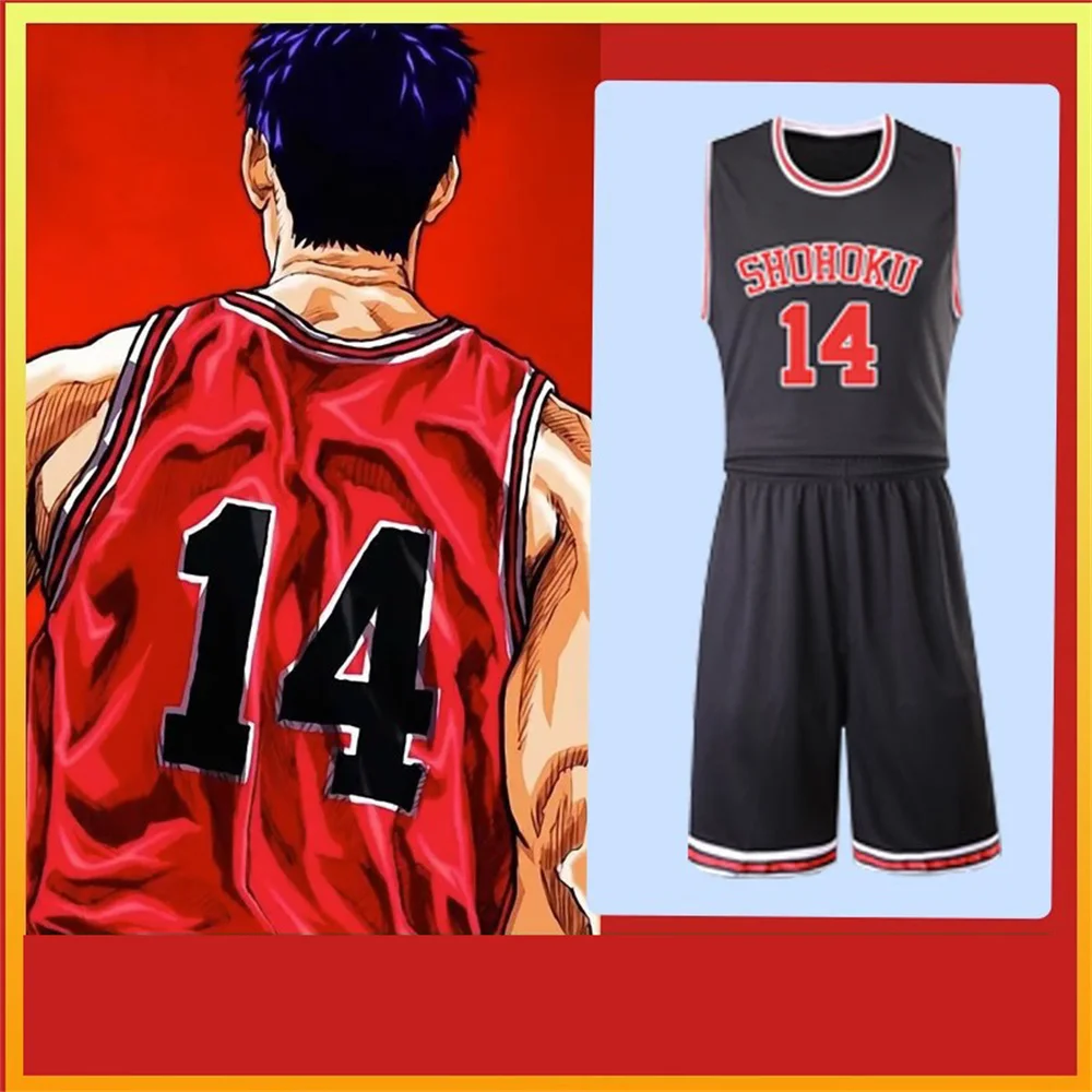 

2023 Slam Dunk Printed Men's Suit Japan Anime T-Shirt Shorts 2 Piece Set Summer Casual Outfit Outdoor Short Sleeve Manga Streetw