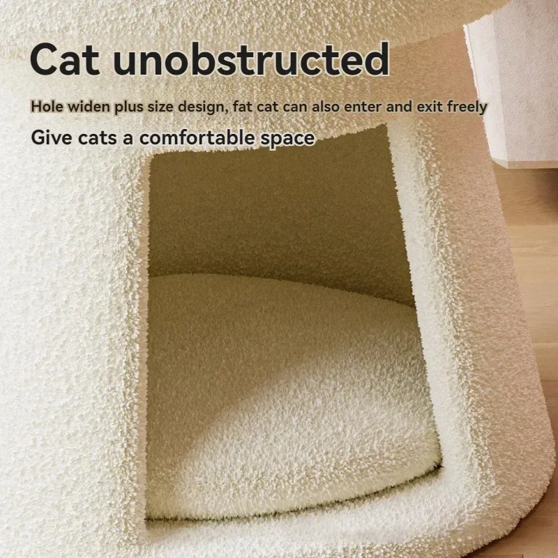 Скандинавская гостиная с кошачьим гнездом для домашних животных табурет