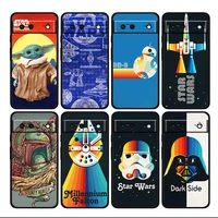 star wars robot weapon shockproof cover for google pixel 7 6 6a 5 4 5a 4a xl pro tpu soft silicone soft black phone case fundas