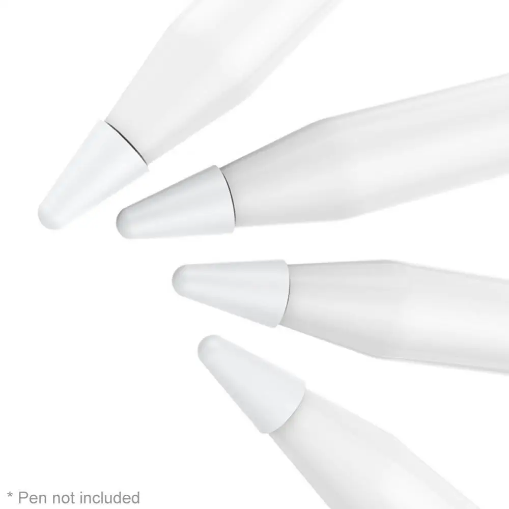 

Off 4Pcs Soft Touchscreen Stylus Pen Case Nib Protective Cover for Apple Pencil 1/2