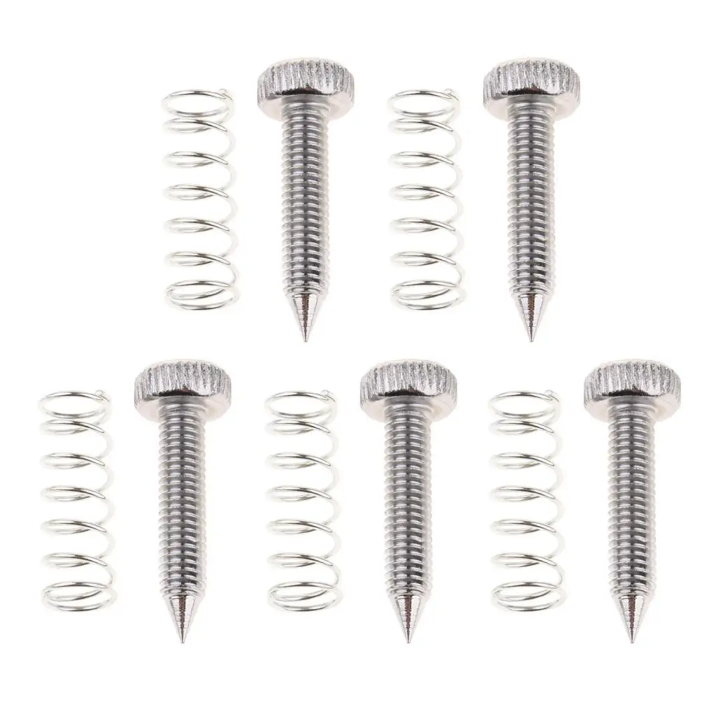 

Set of 5 Anti-slip Drum Pedal Beater Springs Jackscrews Screws