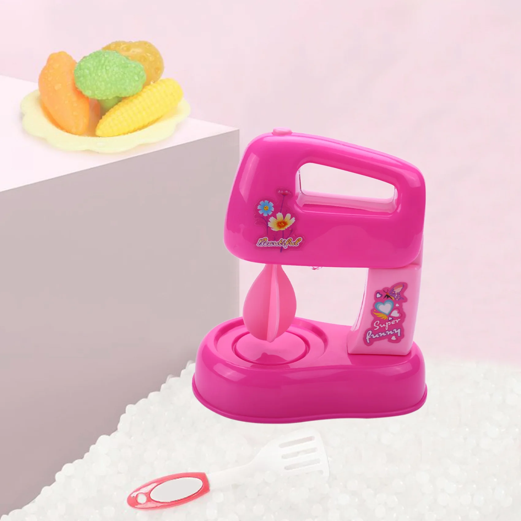 

Children Kid Kitchen Electric Cake Chocolate Mixer Blender Pretend Play Toy Gift