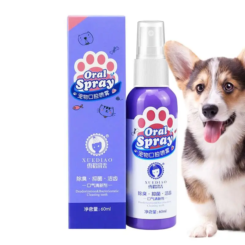 

Pet Oral Cleanse Spray Dogs Cats Teeth Clean Deodorant With Natural Ingredients Odor Eliminating Mouth Care Cleaner Pet Supplies