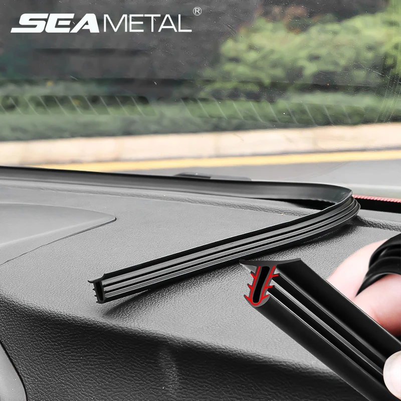 

Car Dashboard Sealing Strip Noise Insulation Rubber Strips Leakproof Auto Interior Protector Strips Car Front Window Sealants