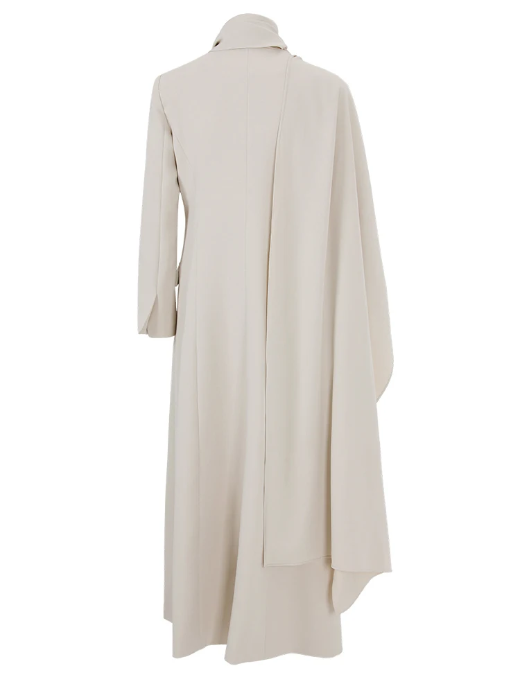 ZMEENNA абрикосовый Длинный Элегантный Блейзер большого размера для женщин новый