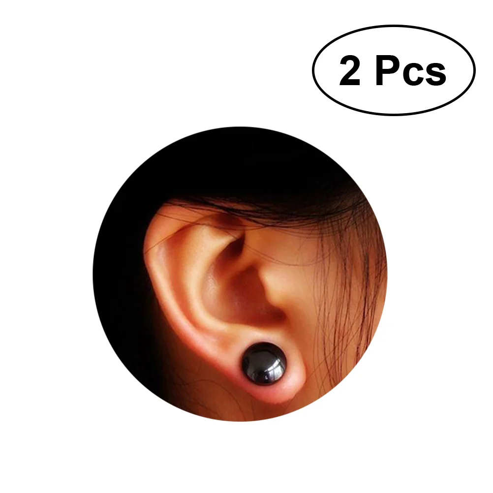 

2 Pairs Magnetic Earings Alimming Earrings Stickers Loss Weight Massage Healthcare