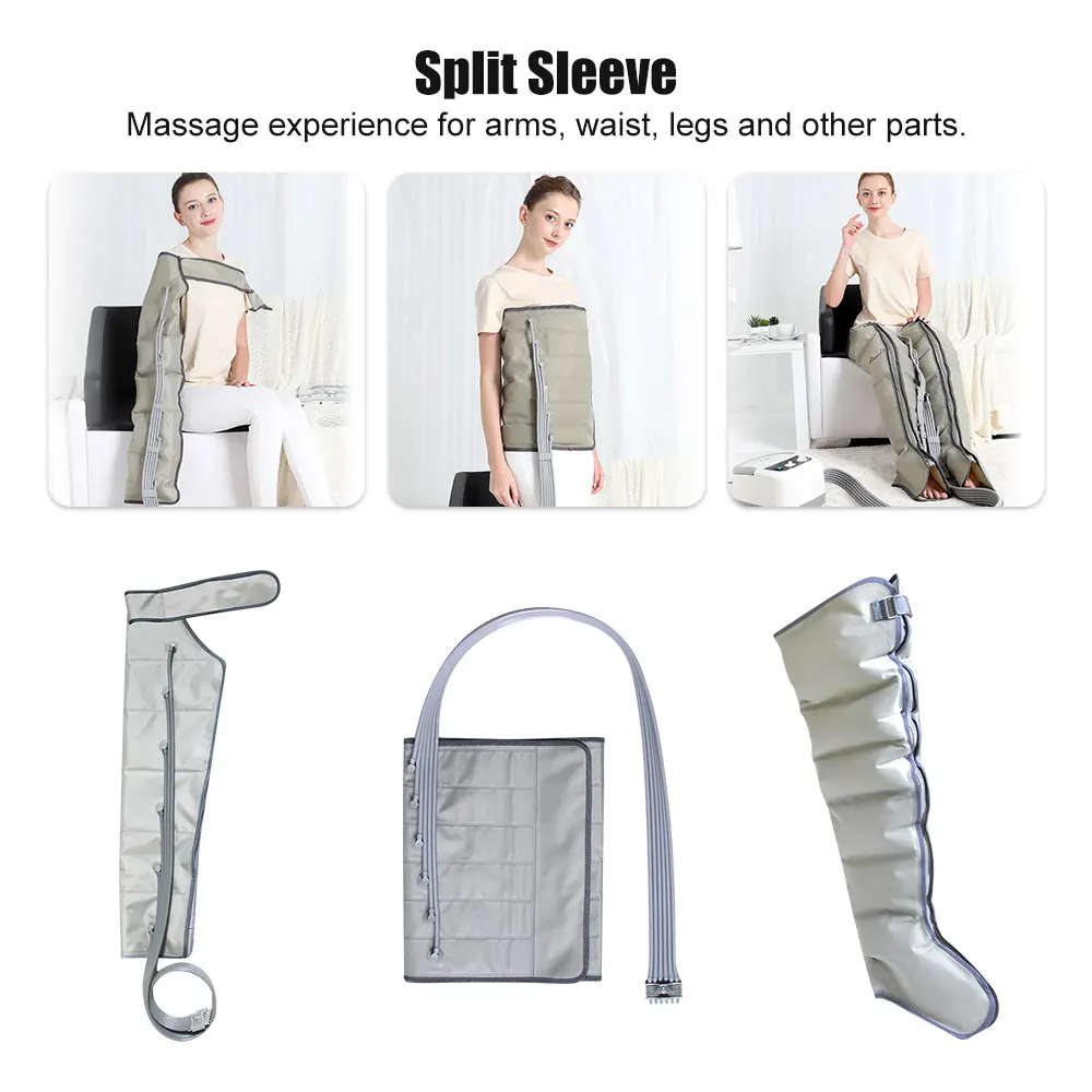 

Electric Air Compression Leg Massager Wraps Arm Waist Foot Massage Machine Promote Blood Circulation Air-Wrap Pain Relief Tool