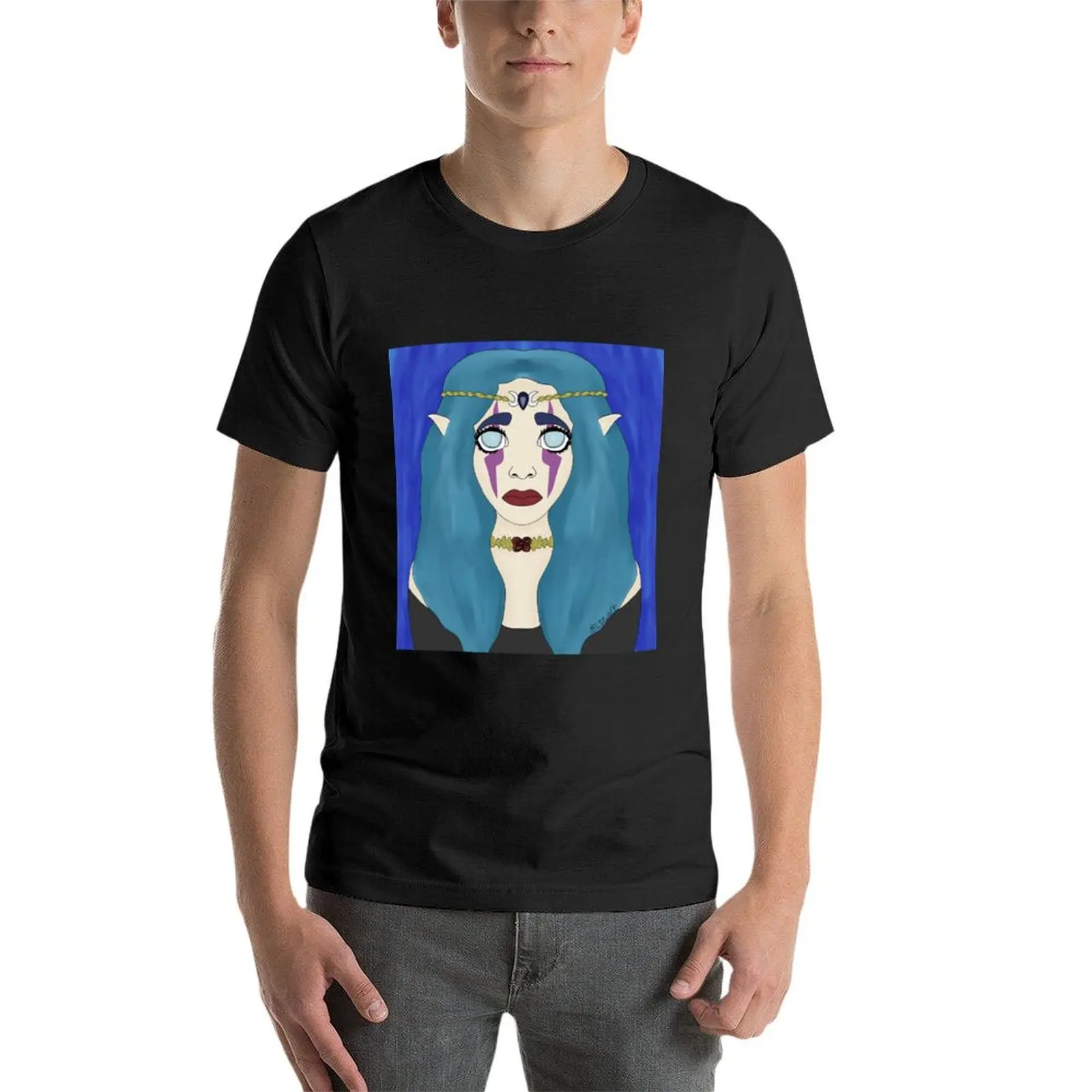Enchantress Elf T-Shirt oversized graphic tee sweat basketball tees mens t shirts