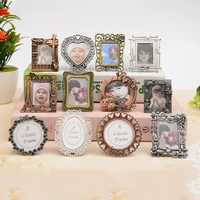 mini alloy photo frame keyring keychain fob for picture european style gift photo display holder home party desk decoration