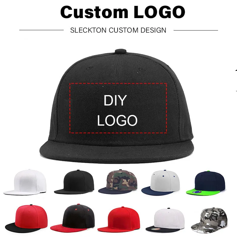 

Customize Snapback Hat Custom Embroidery Logo Baseball Caps For Men Woman Diy Letter Gorras Planas Hip Hop Bone Aba Reta