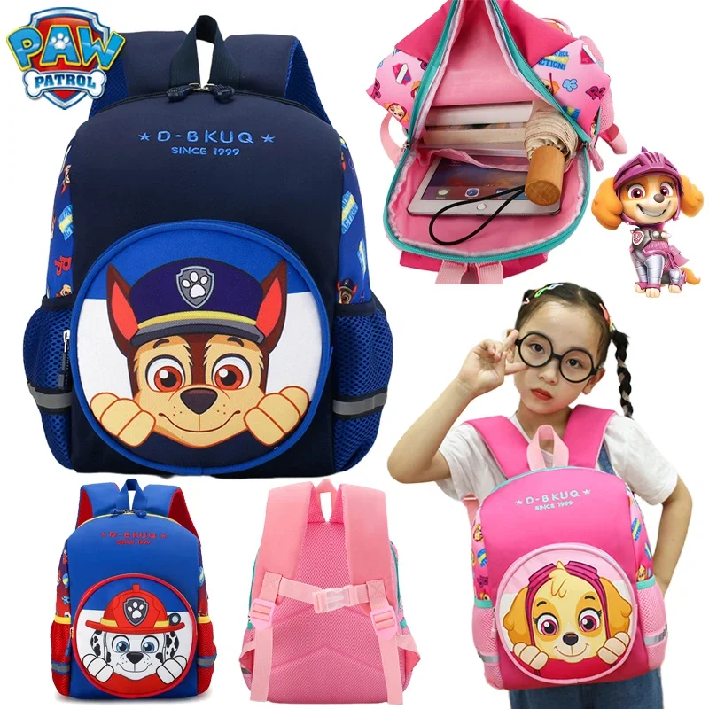 Kawaii PAW Patrol Chase рюкзаки для школьных принадлежностей мальчиков и девочек сумка