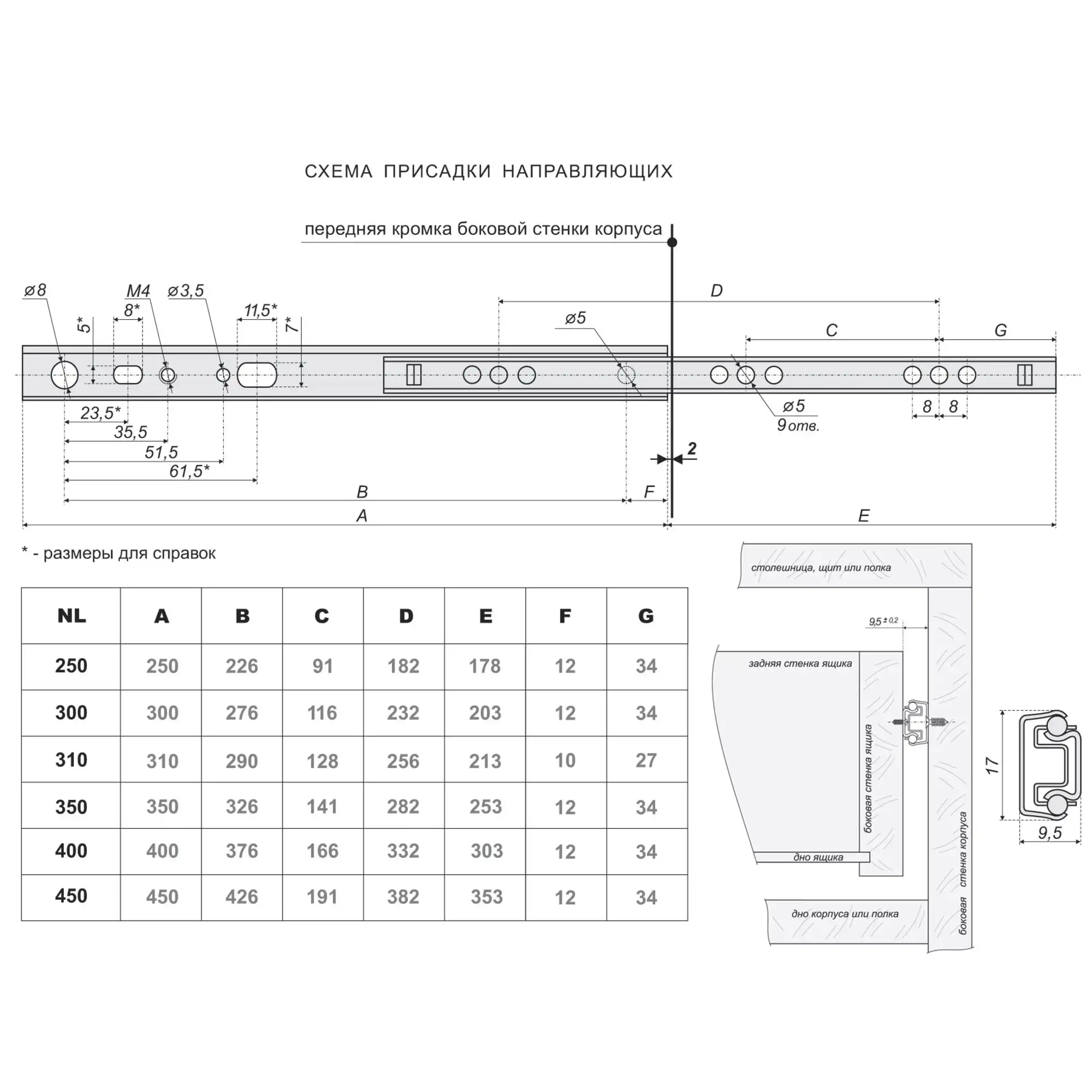 Guide ball db1711 350mm metal color zinc Computer chair for kitchen Tourist table Hammock Gaming Armchair Sofa Garden furniture Fishing Coffee