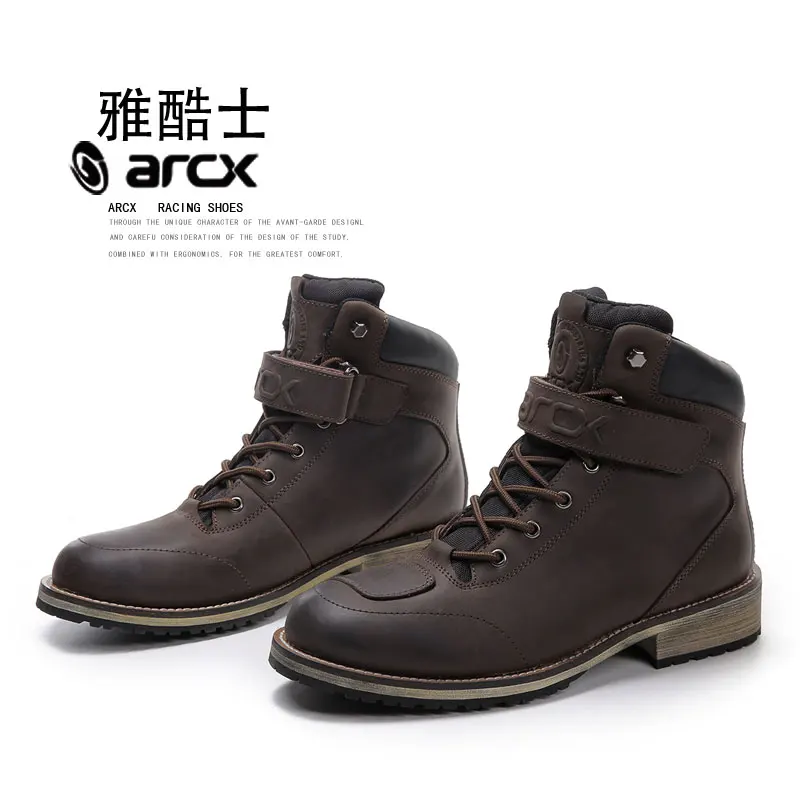 

ARCX Motorcycle Waterproof Boots Motorboats Leisure Moto Boats Motorbike Touring shoes Outdoor motobotinki Motorcycle Boots