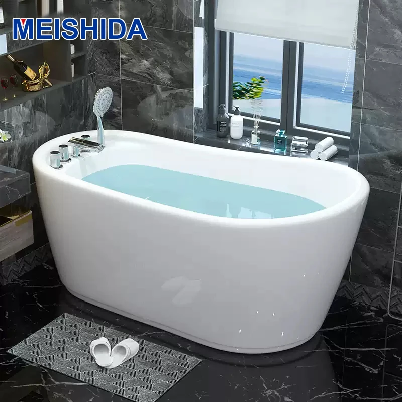 Фото MEISHIDA BSM-8226 японская бытовая мини-маленькая квартира акриловая отдельно стоящая ванна для взрослых ванная комната для дома №1