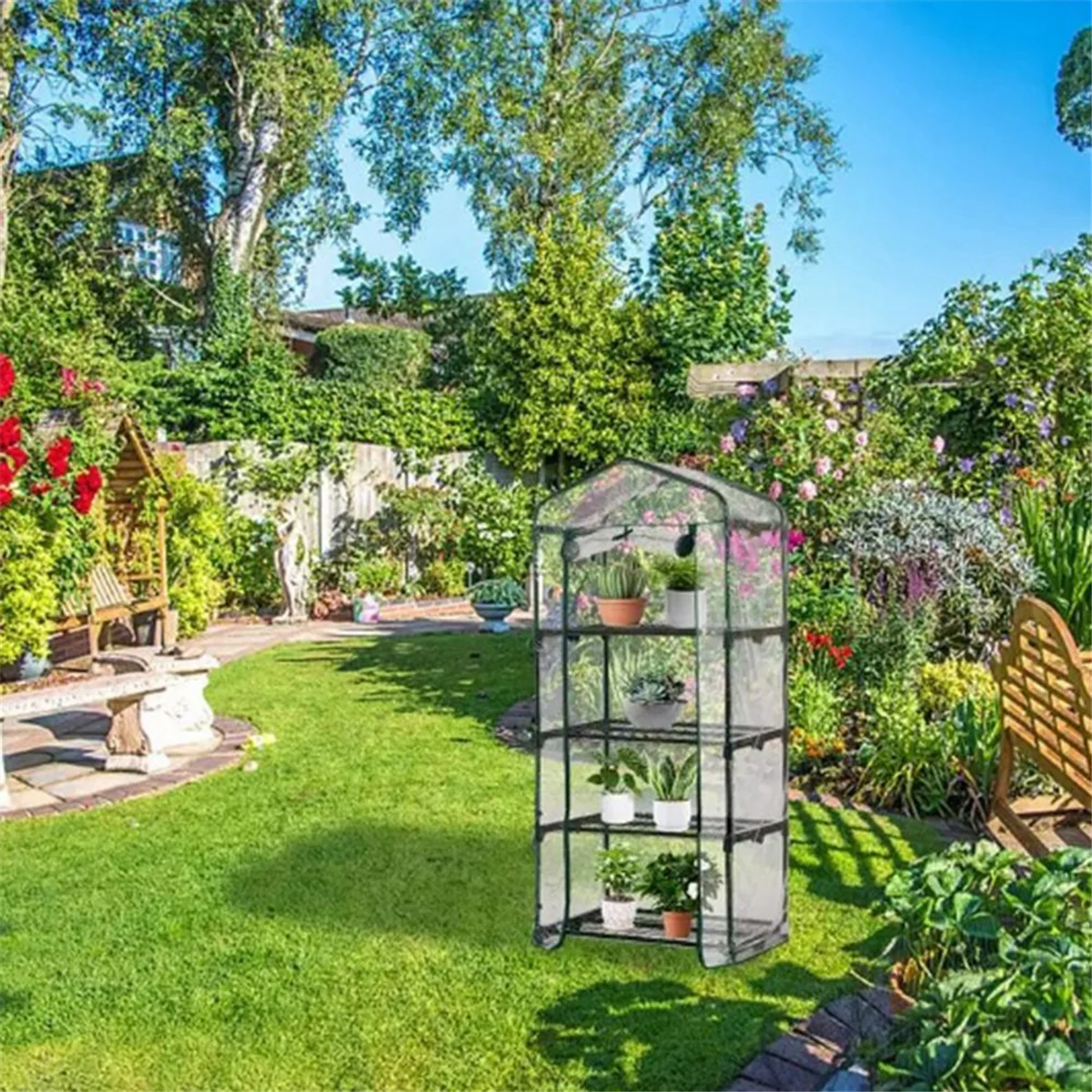 Крышка теплицы для улицы и помещения водонепроницаемый сменный тент цветочного