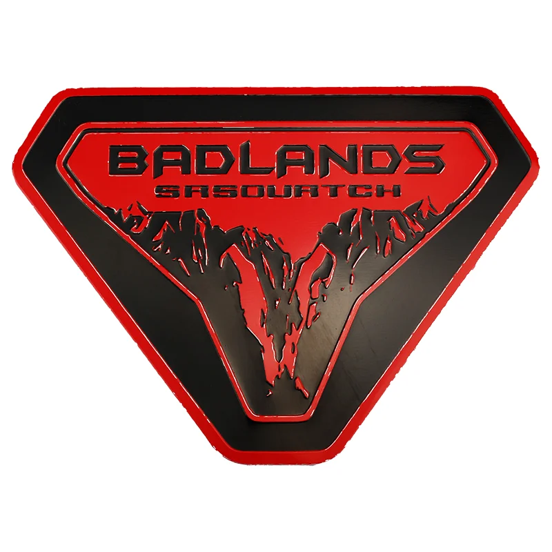 

Новые 3D алюминиевые значки Sasquatch Fender Vent наклейки лесная гора эмблема графика для Ford Bronco Sport 2021-2024