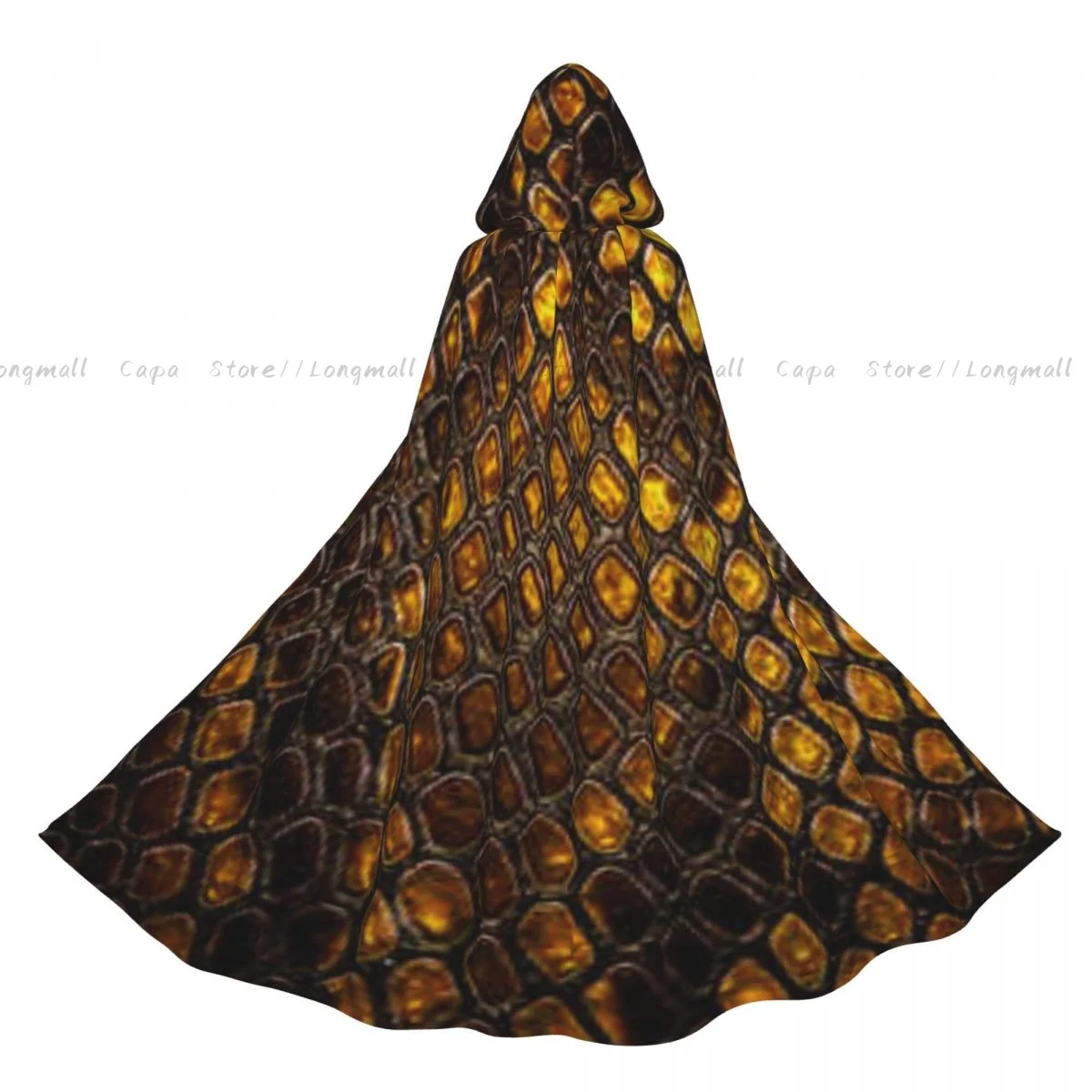 Плащ ведьмы с рисунком змеиной кожи костюм для косплея на Хэллоуин плащ унисекс