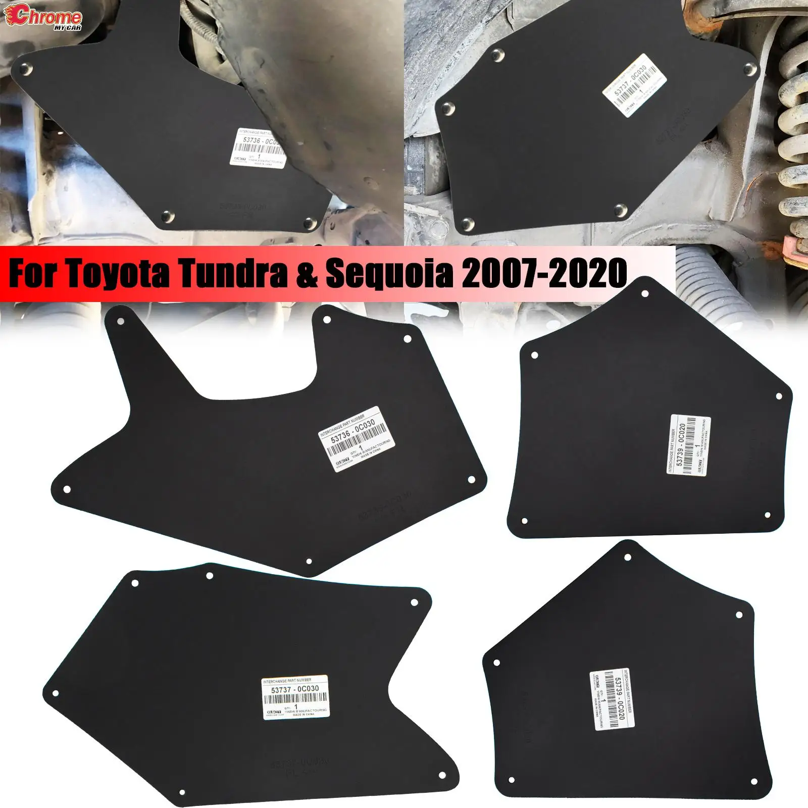 

Брызговики для Toyota Tundra XK50 Sequoia XK60 2007-2020