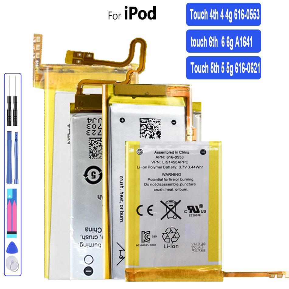 Аккумулятор для iPod Touch 5TH 55g LIS1458APPC для iPod Touch 4-го поколения 4 4g A1641 для Ipod touch 6-го поколения 6 6g A1641