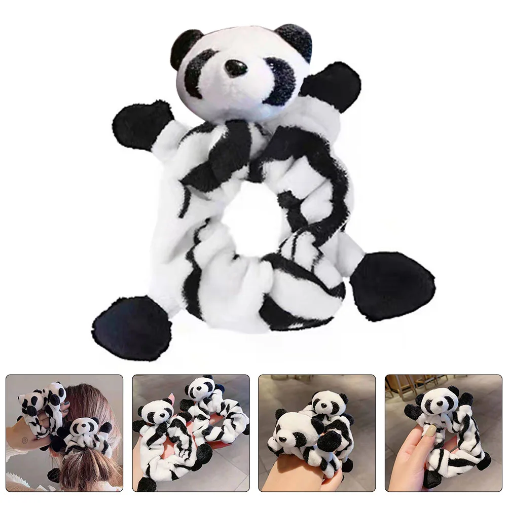 

Hair Scrunchiesanimal Tie Microfiber Rope Elastic Cute Girlscrunchie Hairband Towel Largeropes Furry Plush Bands Bun