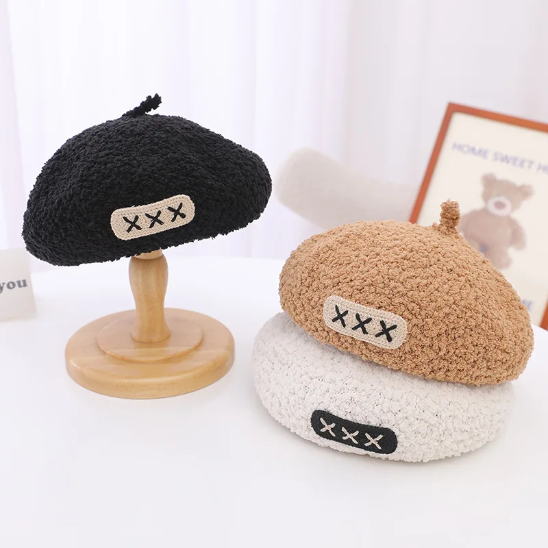 

Детские шапки, осень и зима, новые стили для мальчиков и девочек, модные береты, шапки для рисования, теплые и универсальные шапки i