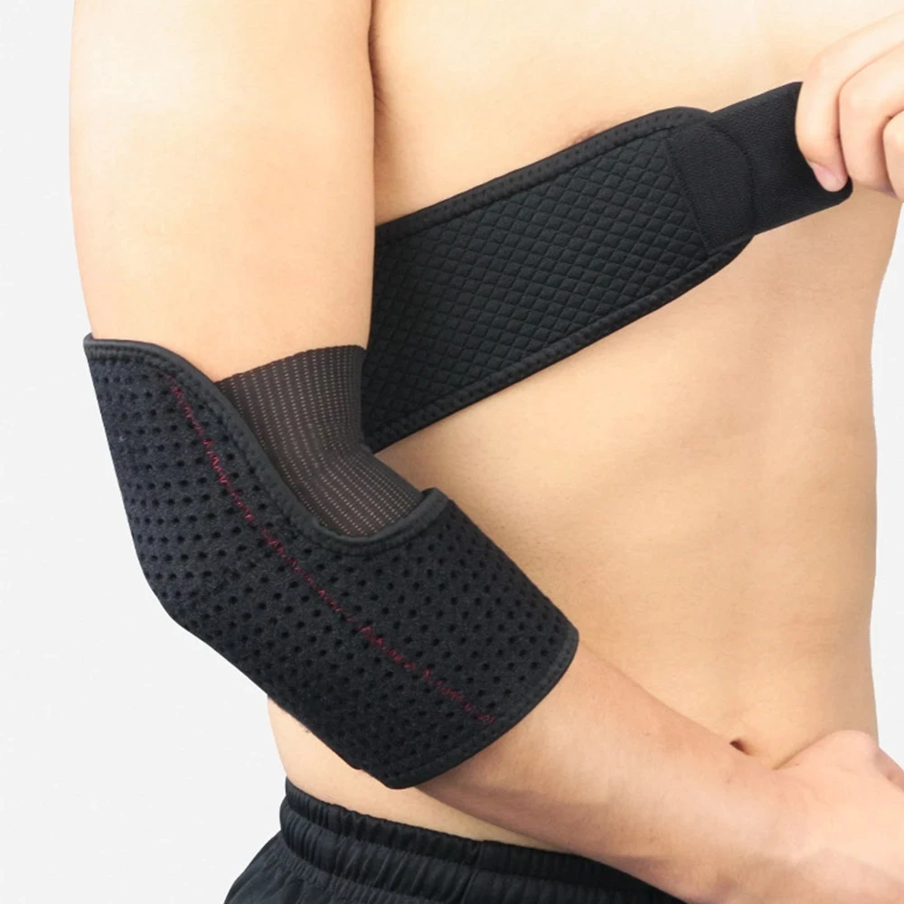 

Sports Elbow Bandage Breathable Elbow Pads Basketball Volleyball Gym Adjustable Sports Safety Arm Sleeve Pad Outdoor Elbow Brace