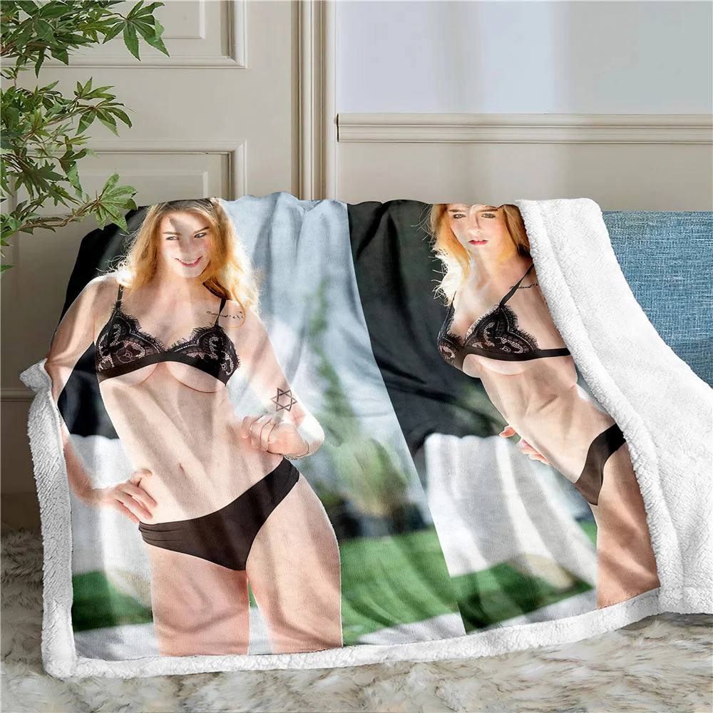 

Плюшевое Флисовое одеяло с 3D принтом, модное одеяло для взрослых, для дома и офиса, моющееся покрывало, повседневное одеяло для девочек