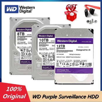 Brand New Western Digital WD Purple 3TB 4TB 6TB 8TB 10TB Surveillance Hard Drive SATA III HDD HD Harddisk 6.0Gb/s 3.5" HDD 1