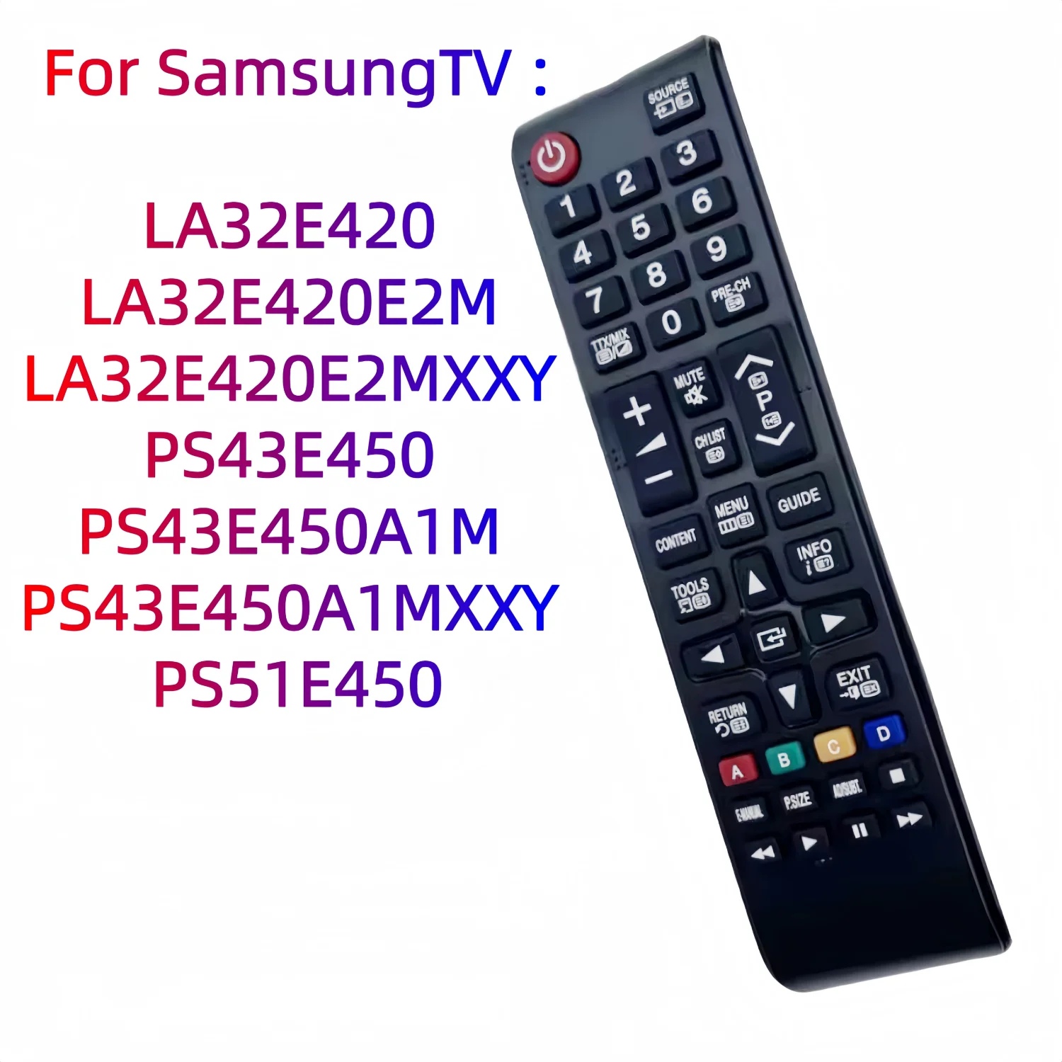 Фото Новый пульт дистанционного управления для телевизора Samsung LA32E420 LA32E420E2M LA32E420E2MXXY PS43E450 PS43E450A1M PS43E450A1MXXY PS51E450 №1
